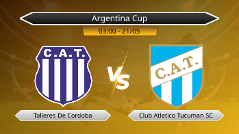 Argentina Cup Talleres De Cordoba VS Club Atletico Tucuman SC
