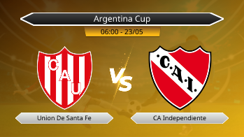 Argentina Cup Union De Santa Fe VS CA Independiente
