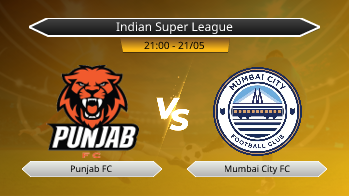 Indian Super League Punjab FC VS Mumbai City FC
