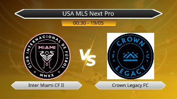 USA MLS Next Pro Inter Miami CF II VS Crown Legacy FC