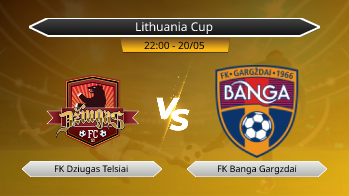Lithuania Cup FK Dziugas Telsiai VS FK Banga Gargzdai