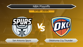 NBA Playoffs - San Antonio Spurs vs Oklahoma City Thunder