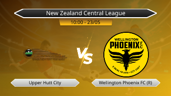 New Zealand Central League Upper Hutt City VS Wellington Phoenix FC (R)