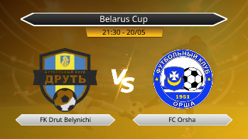 Belarus Cup FK Drut Belynichi VS FC Orsha