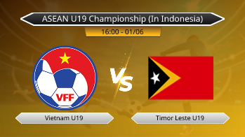 ASEAN U19 Championship (In Indonesia) - Vietnam U19 vs Timor Leste U19