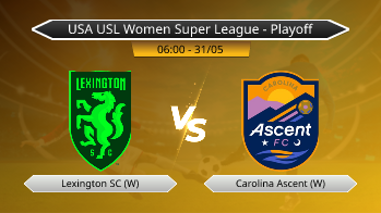 USA USL Women Super League - Playoff Lexington SC (W) VS Carolina Ascent (W)