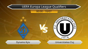 UEFA Europa League Qualifiers - Dynamo Kyiv vs Universitatea Cluj