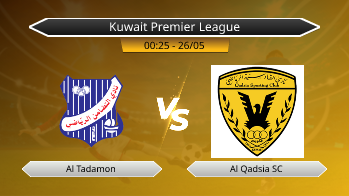 Kuwait Premier League Al Tadamon VS Al Qadsia SC