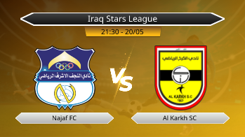 Iraq Stars League Najaf FC VS Al Karkh SC