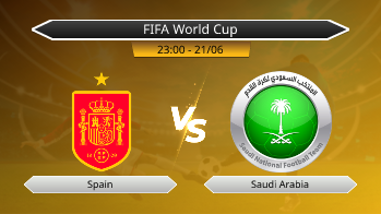 FIFA World Cup - Spain vs Saudi Arabia