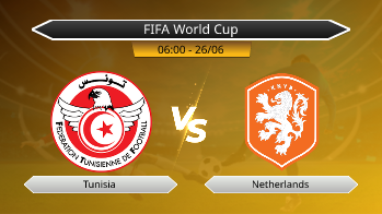 FIFA World Cup - Tunisia vs Netherlands