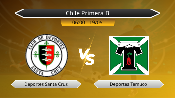 Chile Primera B Deportes Santa Cruz VS Deportes Temuco