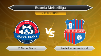 Estonia Meistriliiga FC Narva Trans VS Paide Linnameeskond