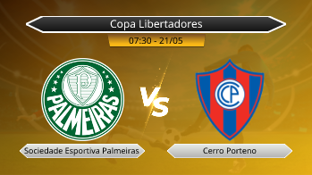 Copa Libertadores - Sociedade Esportiva Palmeiras vs Cerro Porteno