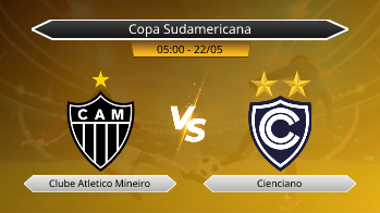 Copa Sudamericana Clube Atletico Mineiro VS Cienciano