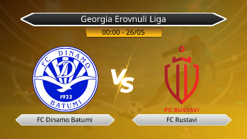 Georgia Erovnuli Liga FC Dinamo Batumi VS FC Rustavi