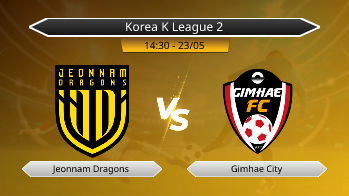 Korea K League 2 Jeonnam Dragons VS Gimhae City