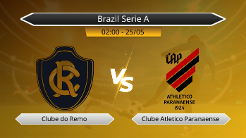 Brazil Serie A Clube do Remo VS Clube Atletico Paranaense