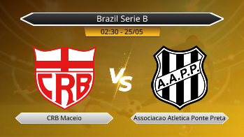 Brazil Serie B CRB Maceio VS Associacao Atletica Ponte Preta