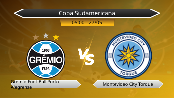 Copa Sudamericana Gremio Foot-Ball Porto Alegrense VS Montevideo City Torque