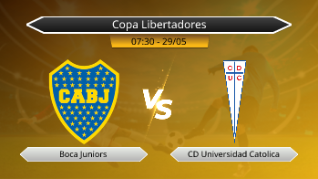 Copa Libertadores - Boca Juniors vs CD Universidad Catolica
