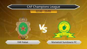 CAF Champions League FAR Rabat VS Mamelodi Sundowns FC
