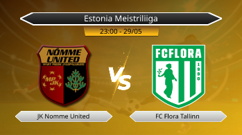 Estonia Meistriliiga JK Nomme United VS FC Flora Tallinn