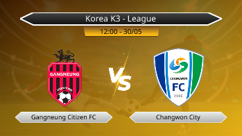 Korea K3 - League Gangneung Citizen FC VS Changwon City