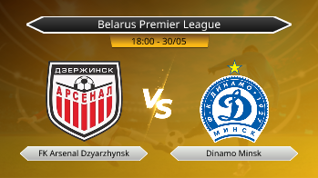 Belarus Premier League FK Arsenal Dzyarzhynsk VS Dinamo Minsk