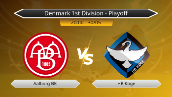 Denmark 1st Division - Playoff Aalborg BK VS HB Koge