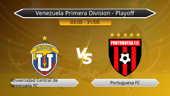 Venezuela Primera Division - Playoff Universidad Central de Venezuela FC VS Portuguesa FC