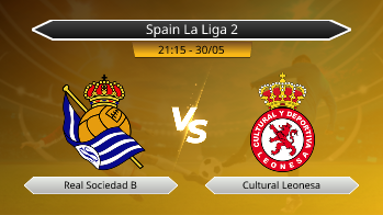 Spain La Liga 2 Real Sociedad B VS Cultural Leonesa
