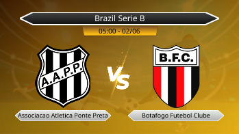 Brazil Serie B Associacao Atletica Ponte Preta VS Botafogo Futebol Clube