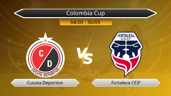 Colombia Cup Cucuta Deportivo VS Fortaleza CEIF